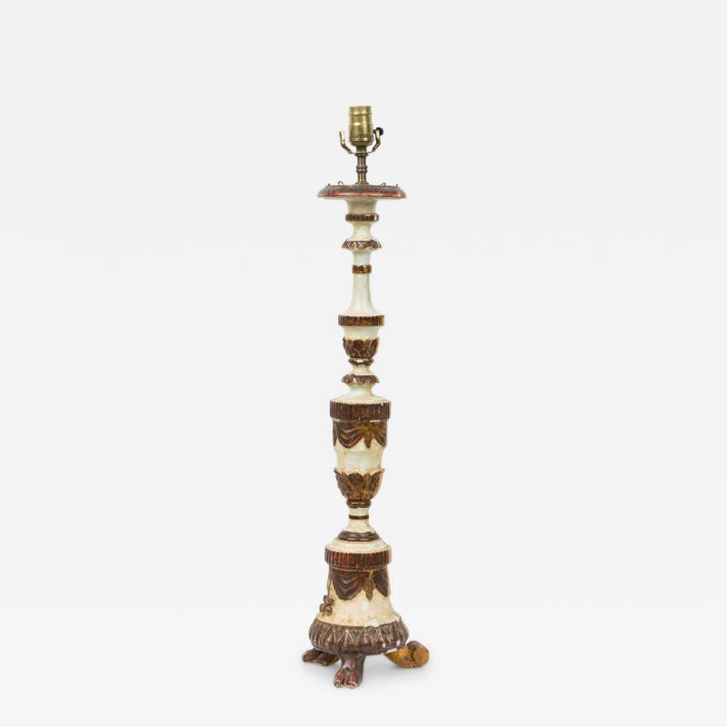 Italian Neo Classic Candlestick Lamp