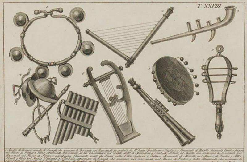Italian Neo Classic Military Objects Print