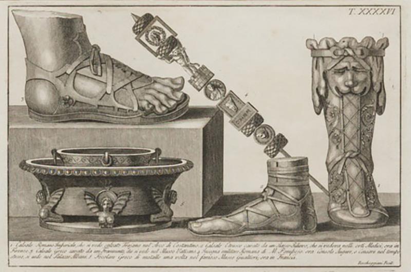 Italian Neo Classic Military Objects Print