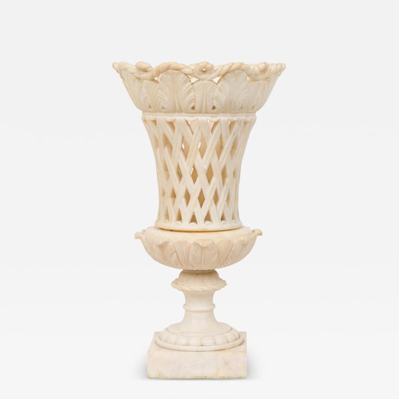 Italian Neo Classic White Grand Tour Marble Centerpiece