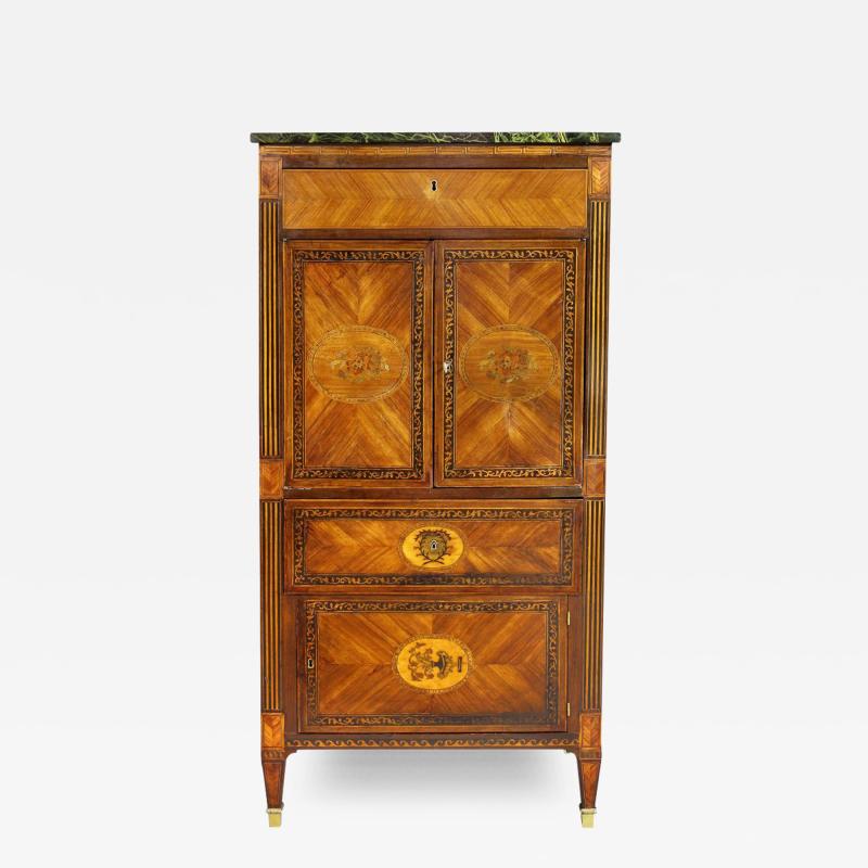 Italian Neoclassic Style Marquetry Cabinet