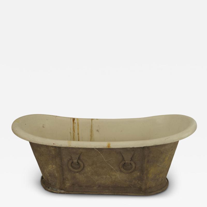 Italian Neoclassic Style Metal Bathtub
