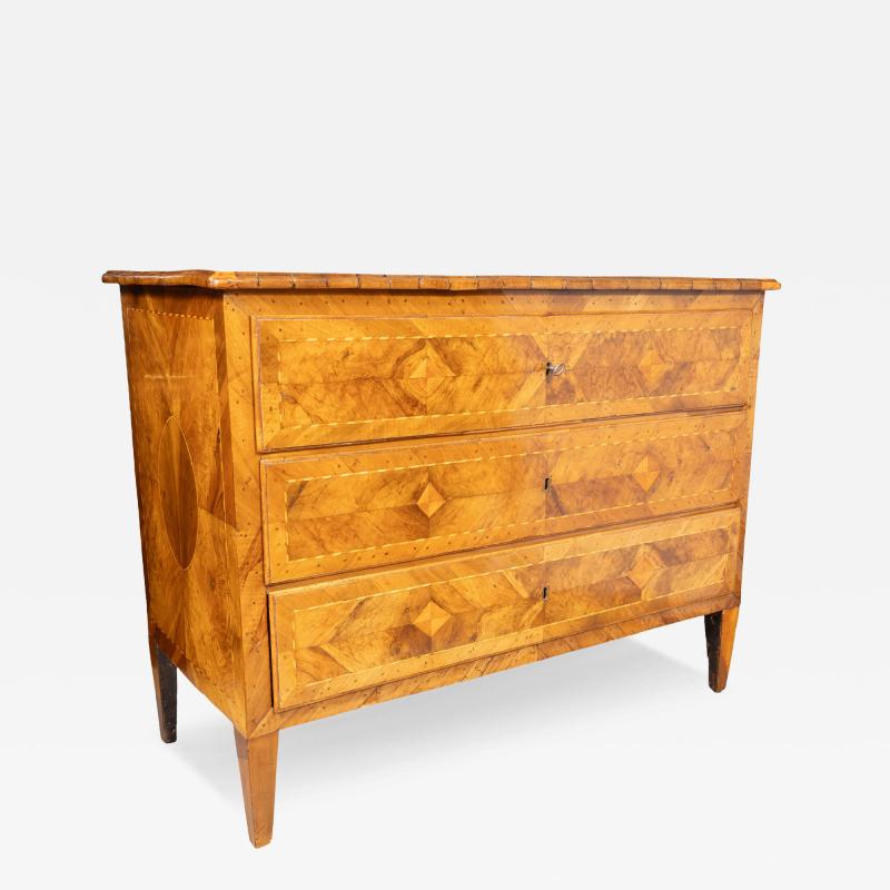 Italian Neoclassic Walnut Commode