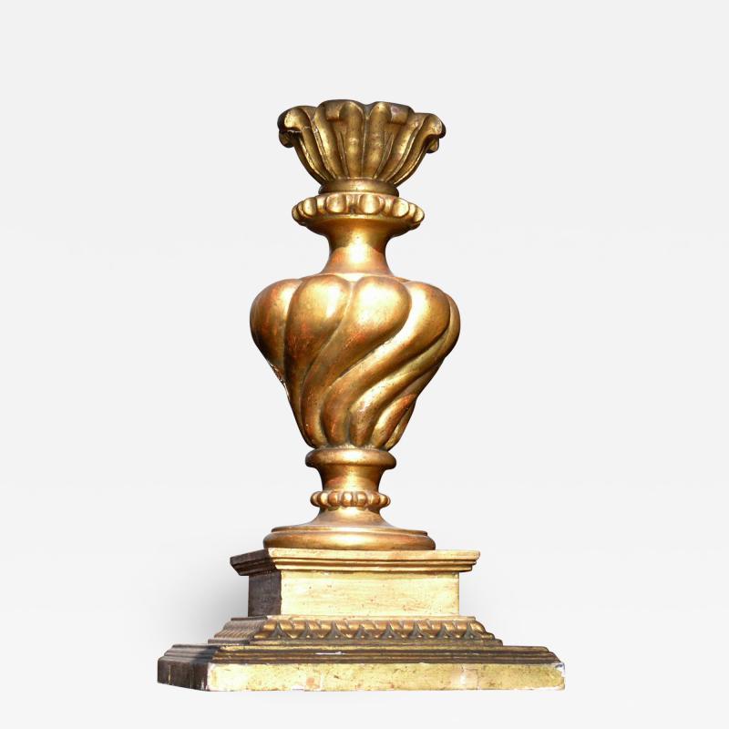 Italian Neoclassical Giltwood Urn