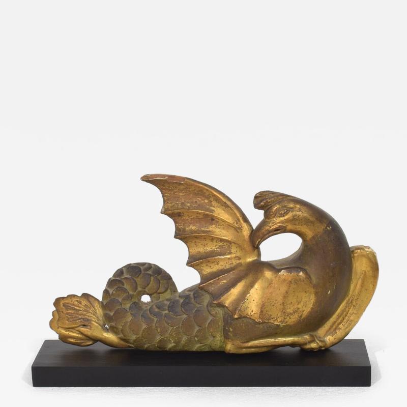 Italian Neoclassical Handcarved Wooden Mythical Figure 1780 1820