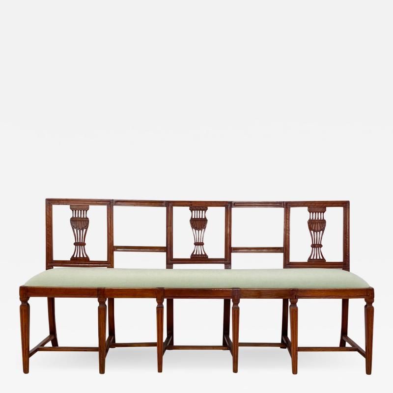 Italian Neoclassical Walnut Settee