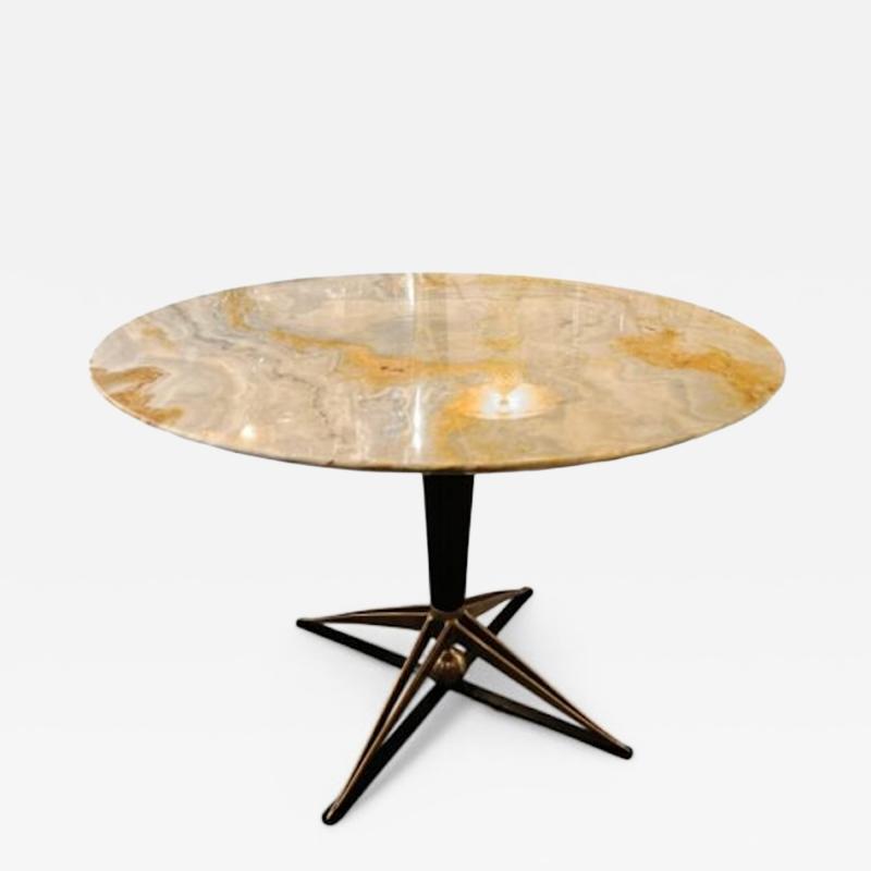 Italian Ochre Onyx Table 50s