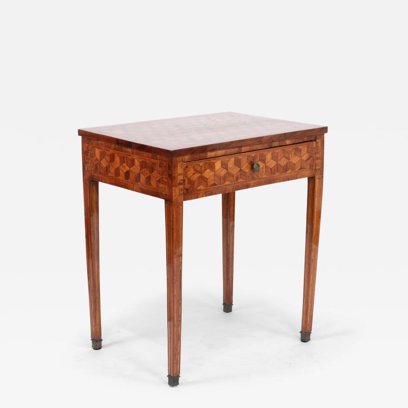 Italian Parquetry Side Table c 1790