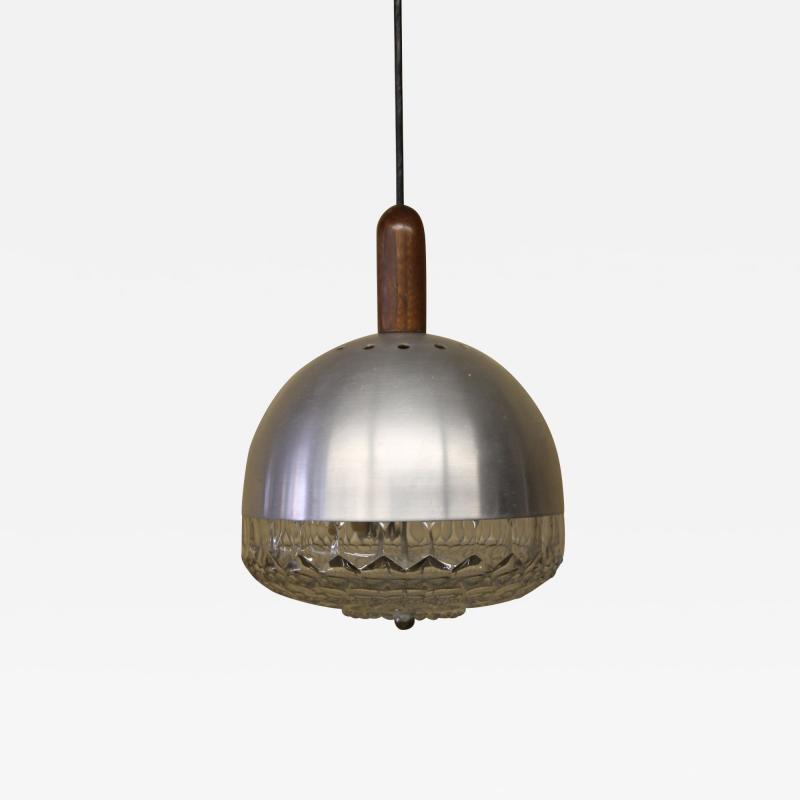 Italian Pendant Light Light is made with Glass Aluminum Wood 