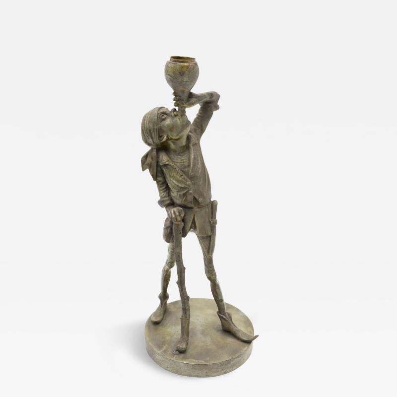 Italian Provincial Style Figural Candlestick