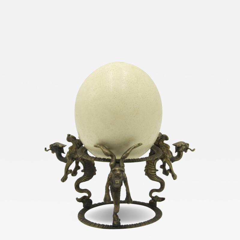 Italian Renaissance Ostrich Egg Sculptures