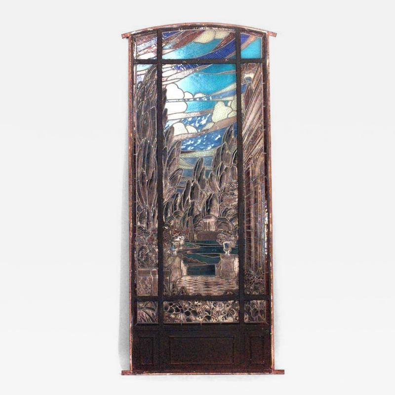 Italian Renaissance Revival Stained Glass Window