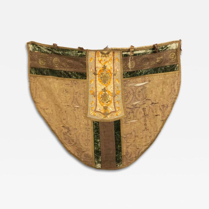 Italian Renaissance Style Beige and Green Shield