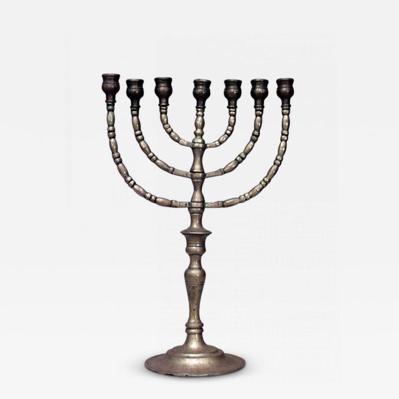 Italian Renaissance Style Brass Menorah