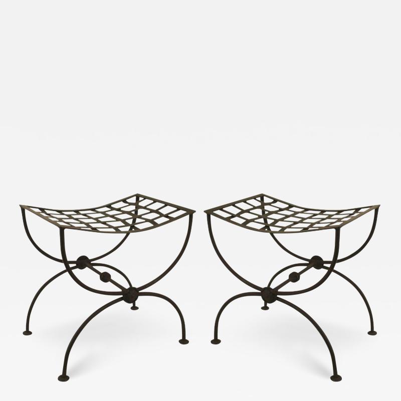 Italian Renaissance Wrought Iron Benches 1