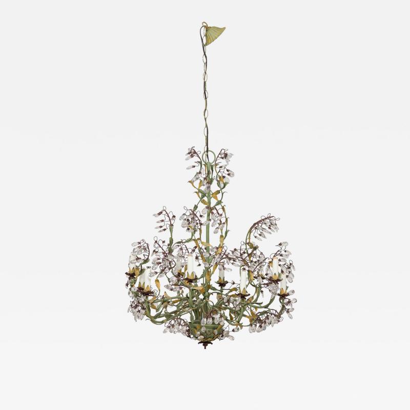 Italian Rococo Style 10 Arm Chandelier
