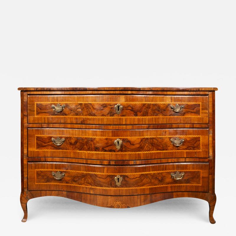 Italian Rococo Walnut Commode