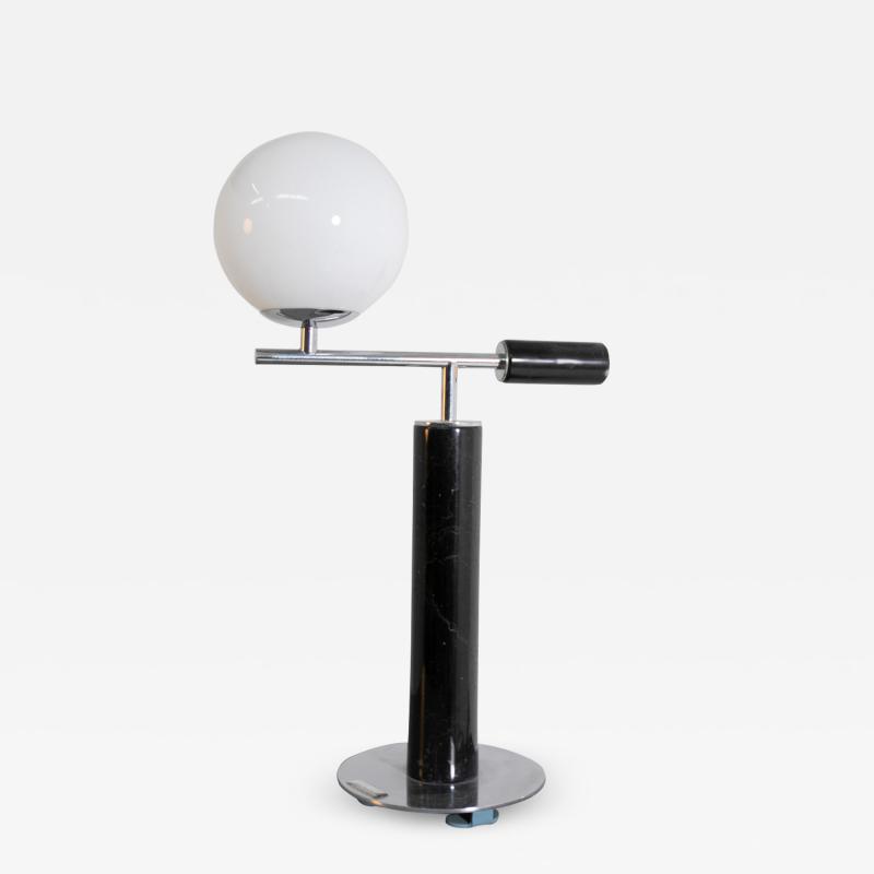 Italian School Italian Contemporary Table Lamp in Black Marble
