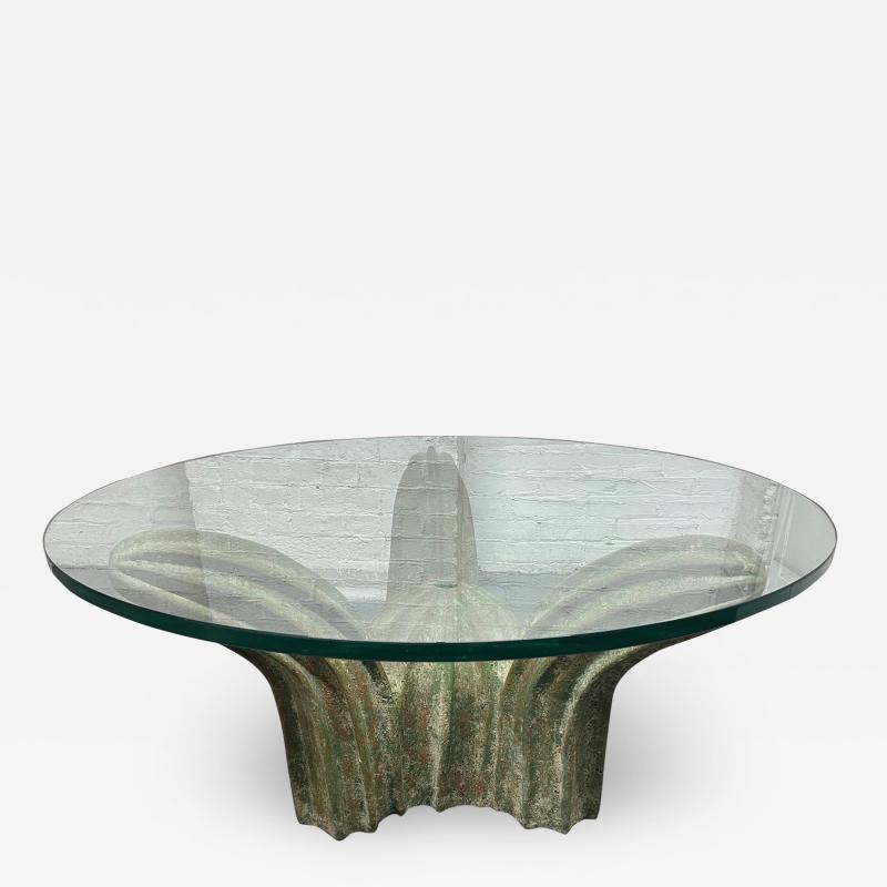 Italian Sculptural Glazed Ceramic Coffee Table