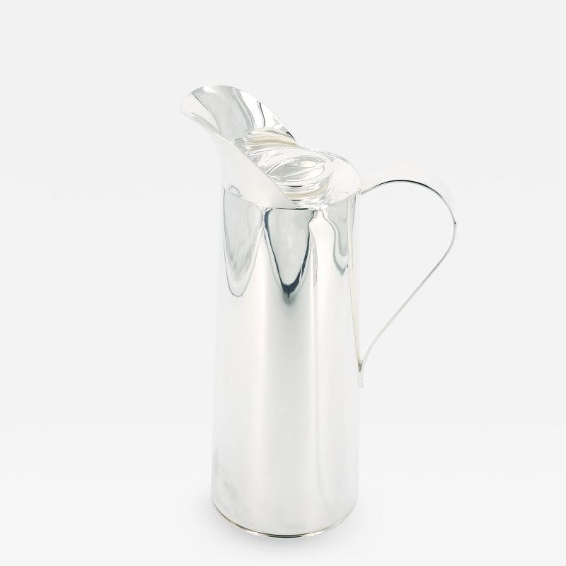 Italian Silver Plated Insulated Interior Hot Cold Thermos