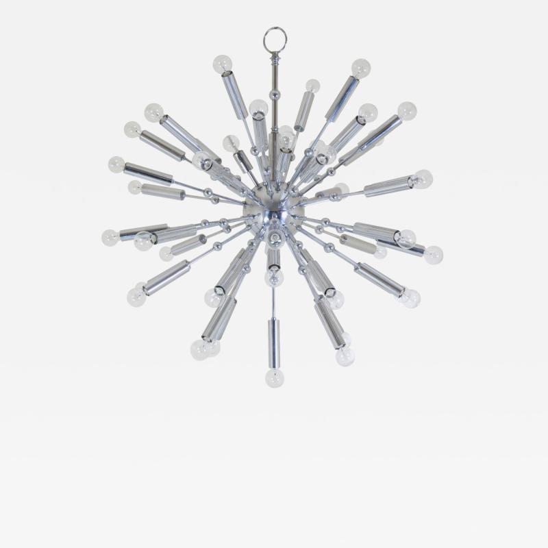 Italian Sputnik Chandelier in Nickel