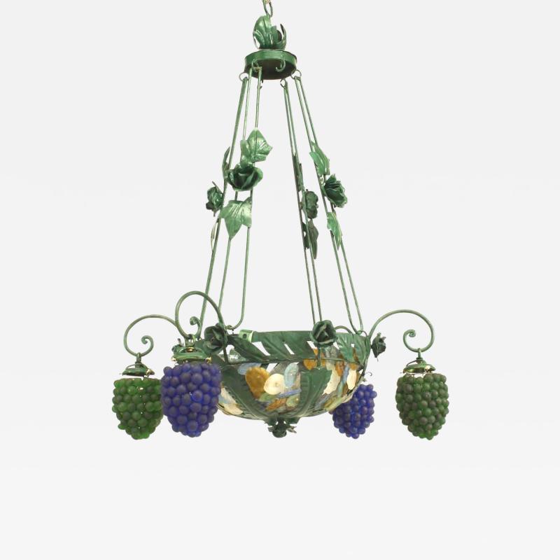 Italian Venetian 4 Arm Chandelier