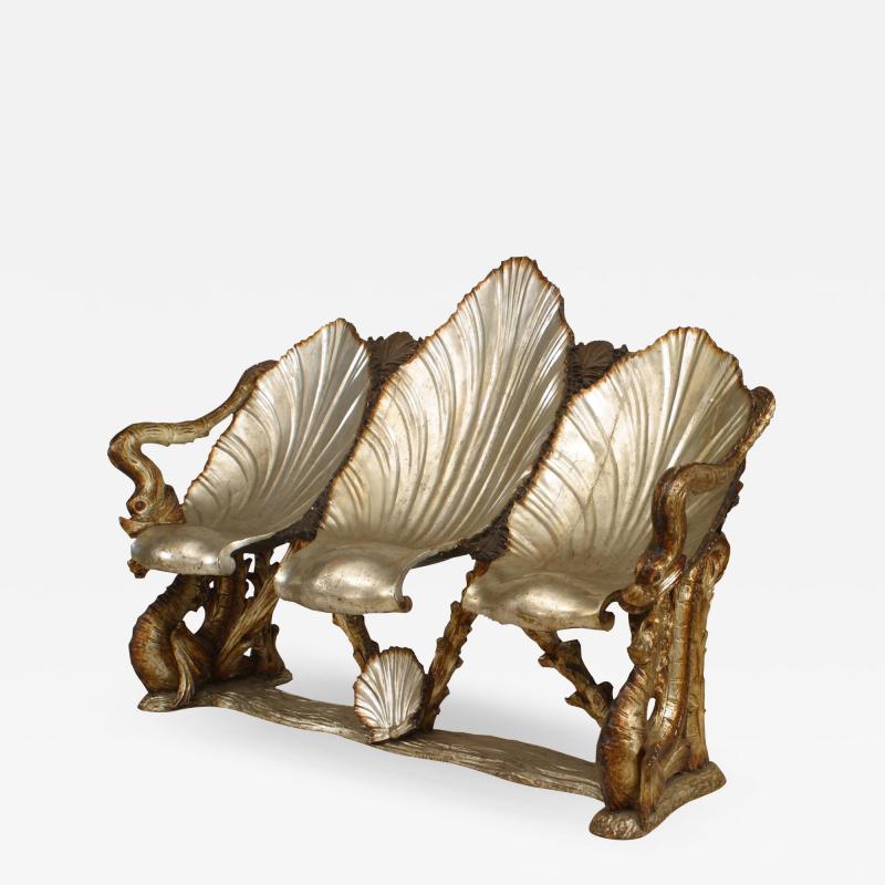 Italian Venetian Grotto Seashell Settee