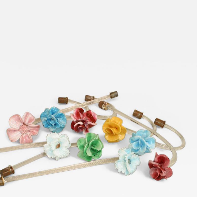 Italian Venetian Murano Glass Flowers