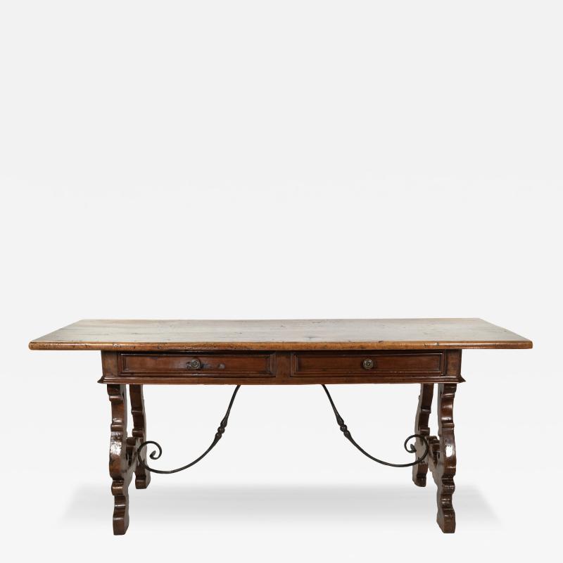 Italian Walnut Baroque Period Writing Table Italy Circa 1650