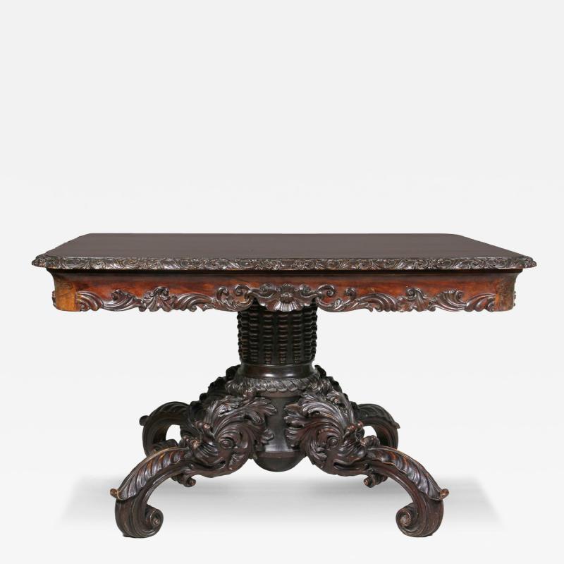 Italian Walnut Center Table