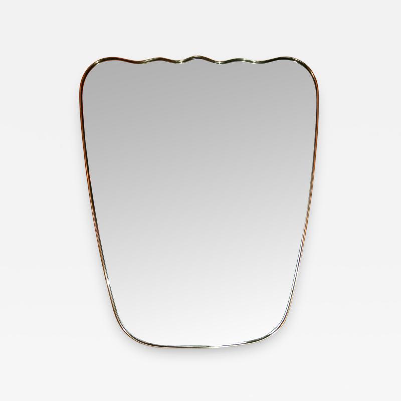 Italian Wavy Brass Mirror