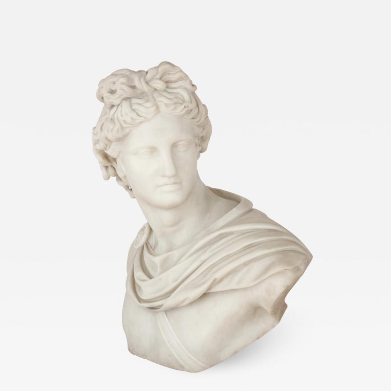 Italian marble sculpture of Apollo