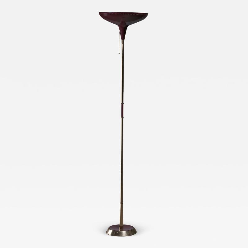 Italian uplighter floor lamp