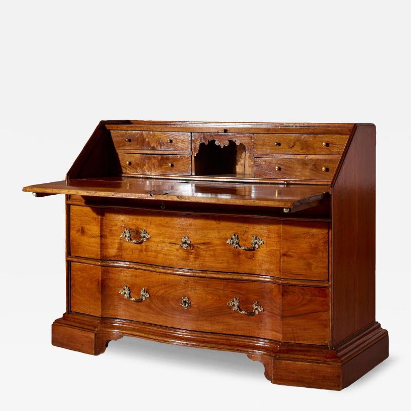 Italian walnut bureau with writing surface tuscan cabinetmaking mid 1700s