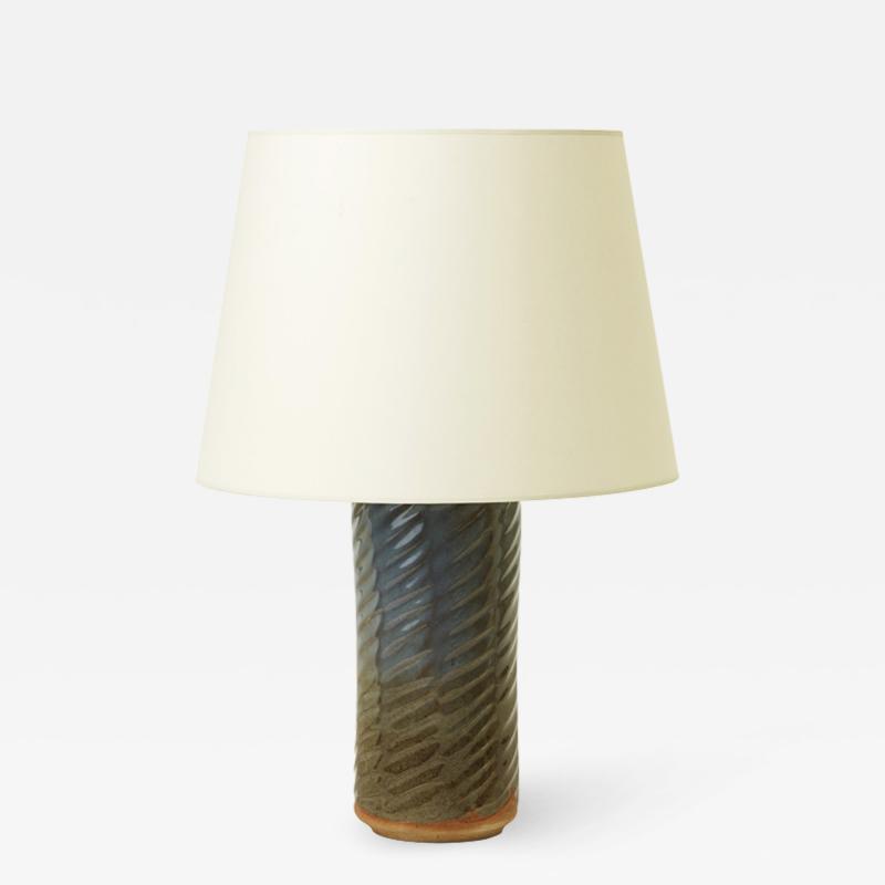 Ivan Weiss Table lamp with virtuosic ombre glaze by Ivan Weiss
