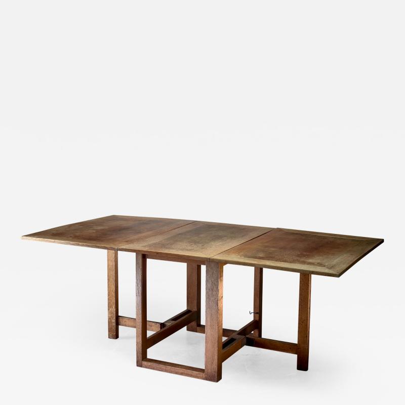 J A Muntendam Muntendam drop leaf dining table for LOV Dutch 1920s