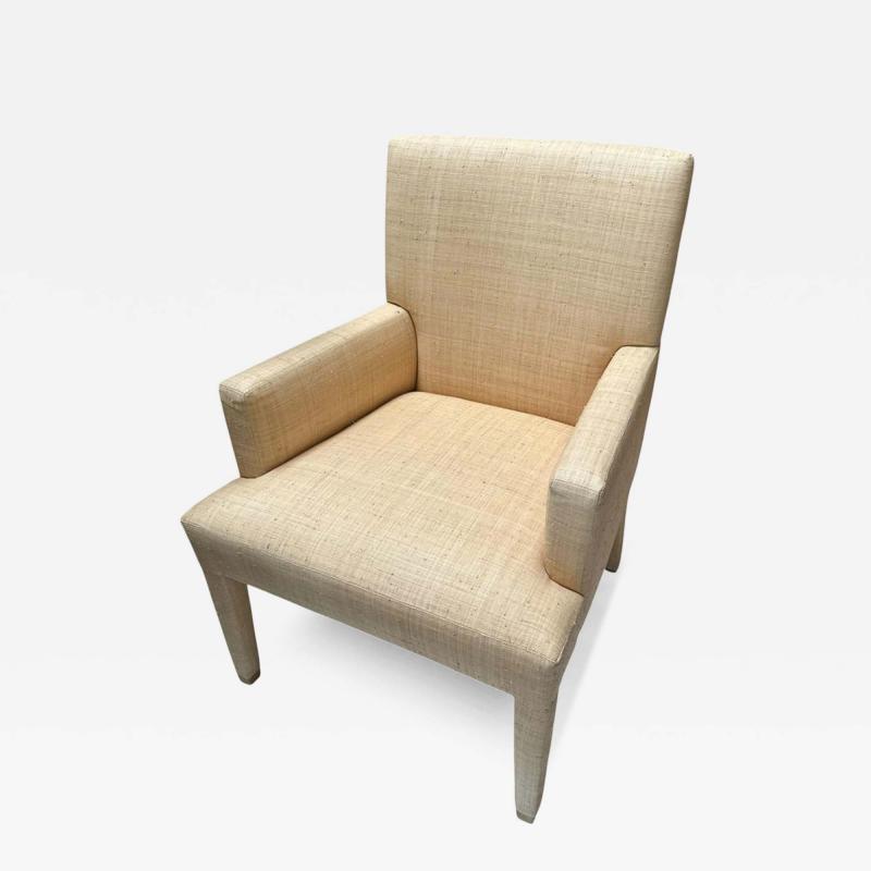 J Robert Scott Modern J Robert Scott Raffia Arm Chair