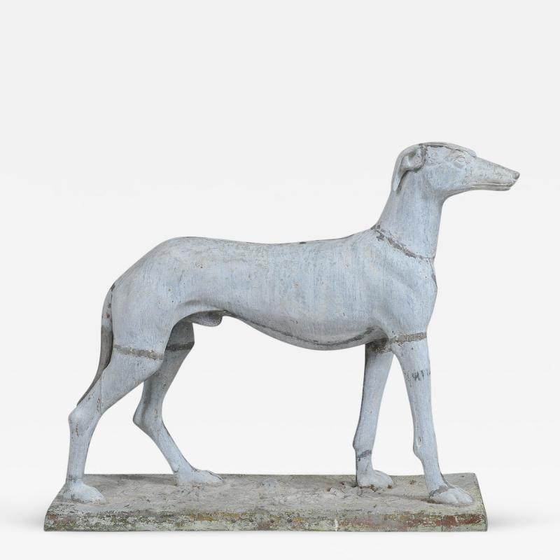 J W Fiske Standing Greyhound