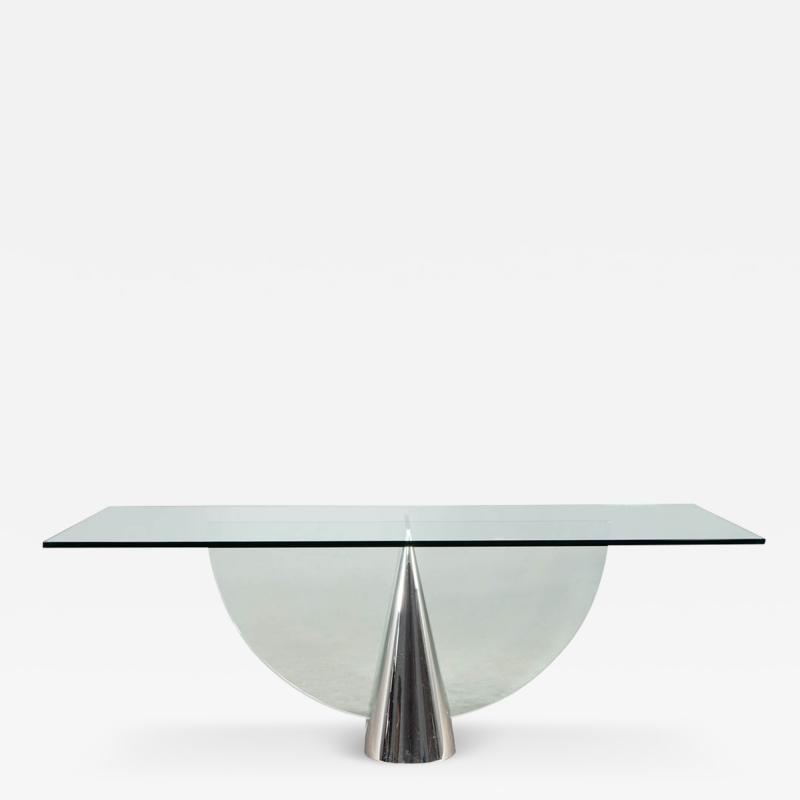 J Wade Beam Modern Glass Pinnacle Table by J Wade Beam