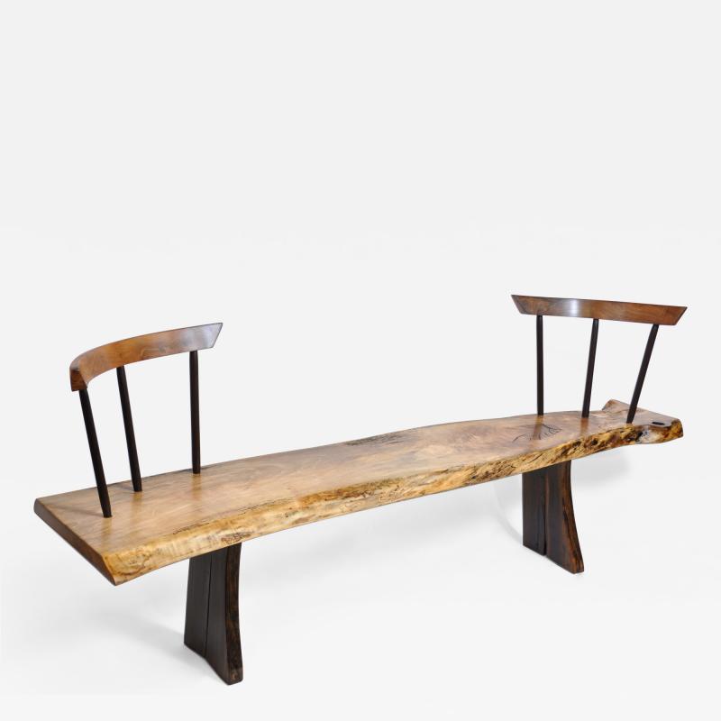 J rg Pietschmann Unique Signed Bog Oak Bench by J rg Pietschmann