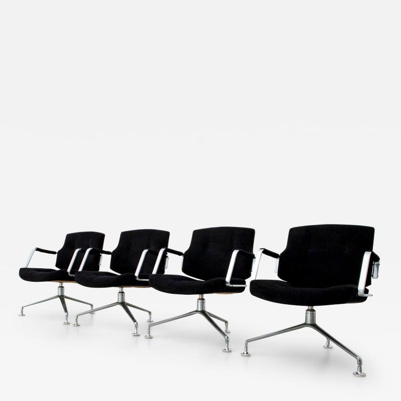 J rgen Kastholm Preben Fabricius Set of 4 FK 84 Armchairs by Fabricius and Kastholm for Kill Int Denmark 1962