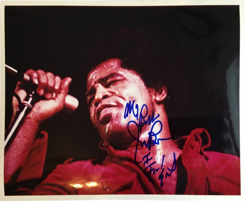 JAMES BROWN AUTOGRAPHED PHOTOGRAPH