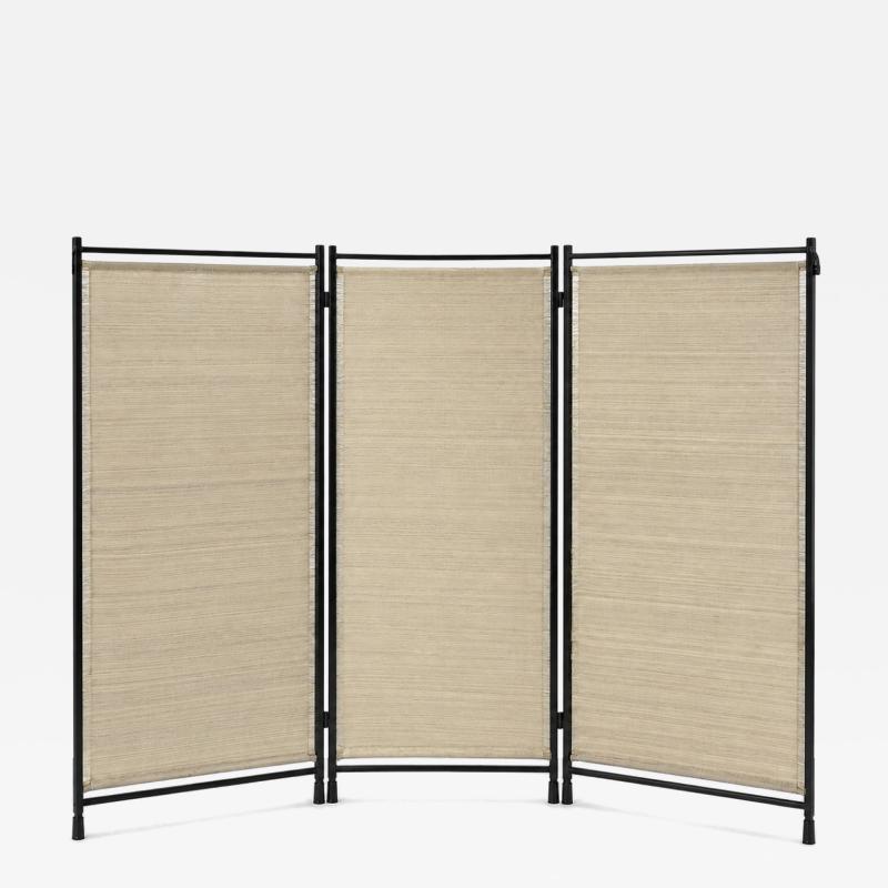 JM Szymanski Horsehair Textile Folding Screen