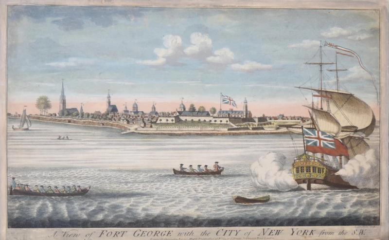 JOHN CARWITHAM JOHN CARWITHAM A VIEW OF FORT GEORGE WITH THE CITY OF NEW YORK FROM SOUTHWEST