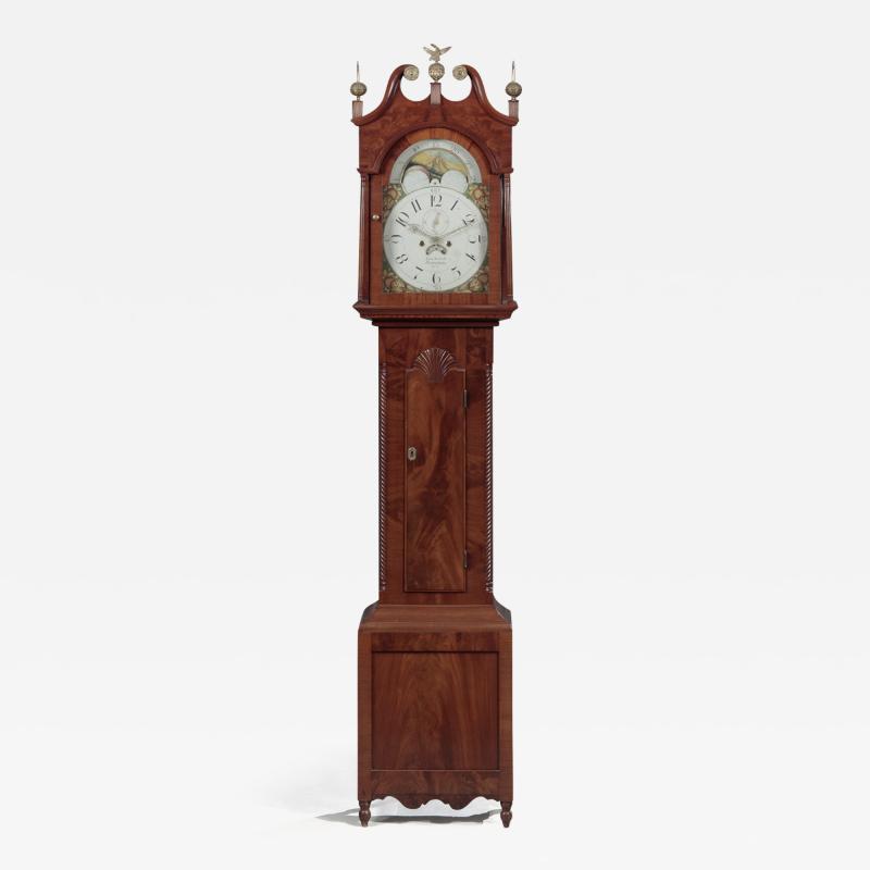 JOHN NICHOLL FEDERAL TALL CASE CLOCK BY JOHN NICHOLL