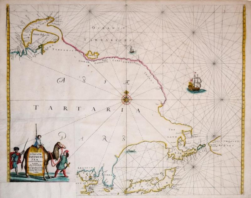 JOHN SELLER JOHN SELLER ENGLISH A CHART OF THE TARTARIAN SEA FROM NOVAZEMLA TO IAPAN