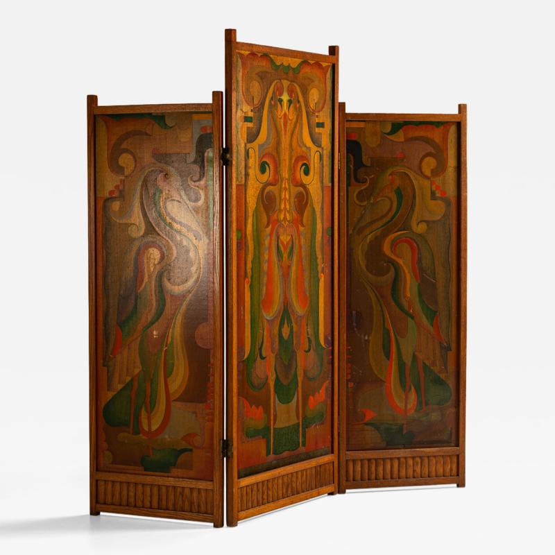 Jaap Gidding Art Deco Amsterdam School Room Divider attr to Jaap Gidding The Netherlands