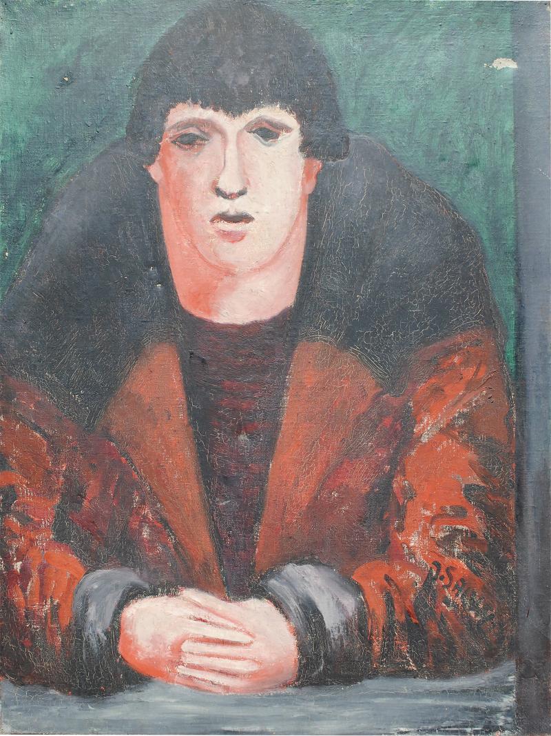 Jacinto Salvado Deco era Jacinto Salvado oil painting Harlequin model
