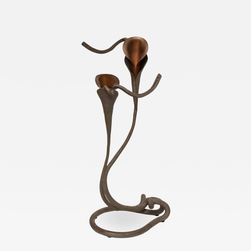 Jack Brubaker Brubaker Copper Lilly Candlestick