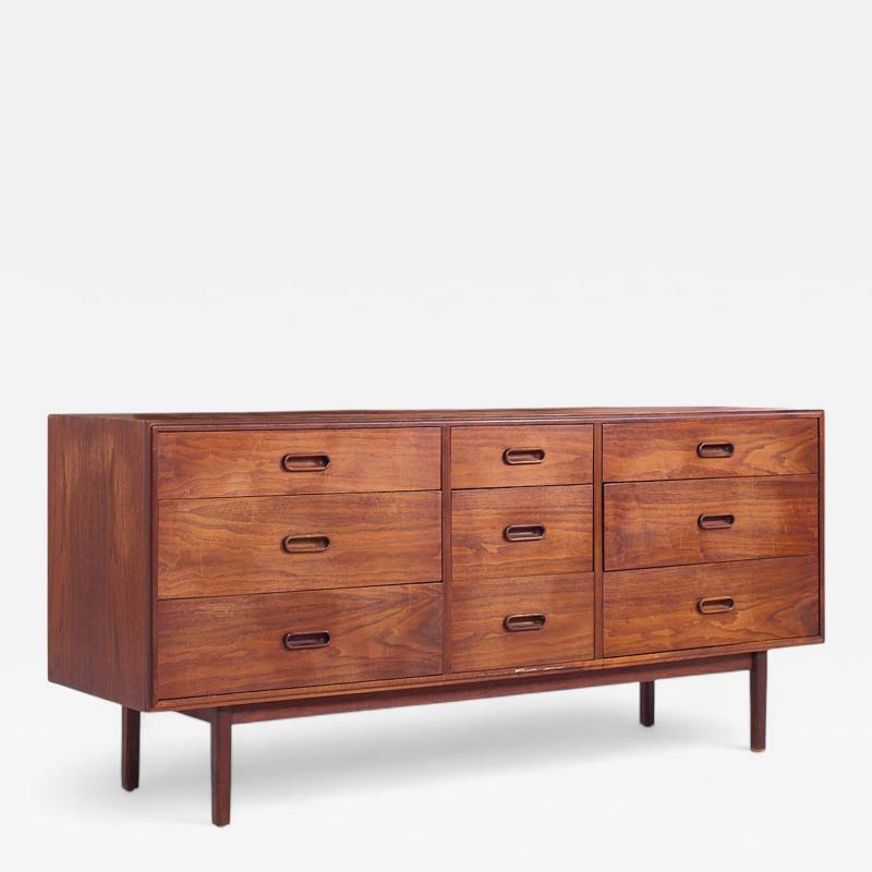 Jack Cartwright Jack Cartwright for Founders Mid Century Walnut Lowboy Dresser